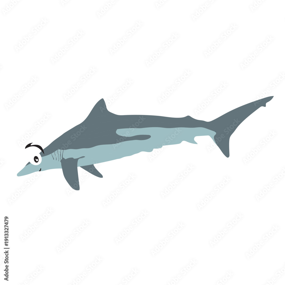 Obraz premium Spinner Shark Fun Editable EPS - Color Icon