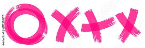 Highlighter stroke set. Marker lines, brush marks and underlines