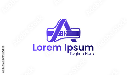 Modern Letter A Logo  Belt Strap Icon for Financial and Security Services