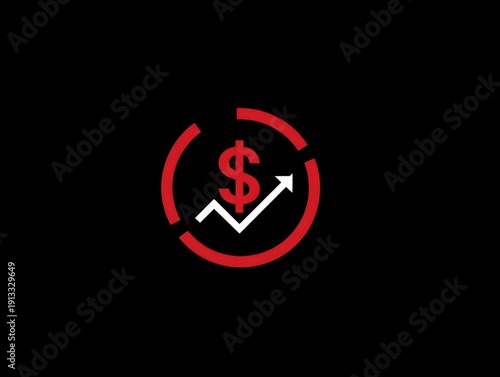 Free Download profit margin icon isolated on a black background - GFXLoad