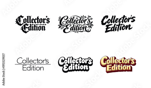 Harmonious Lettering Variations. collector