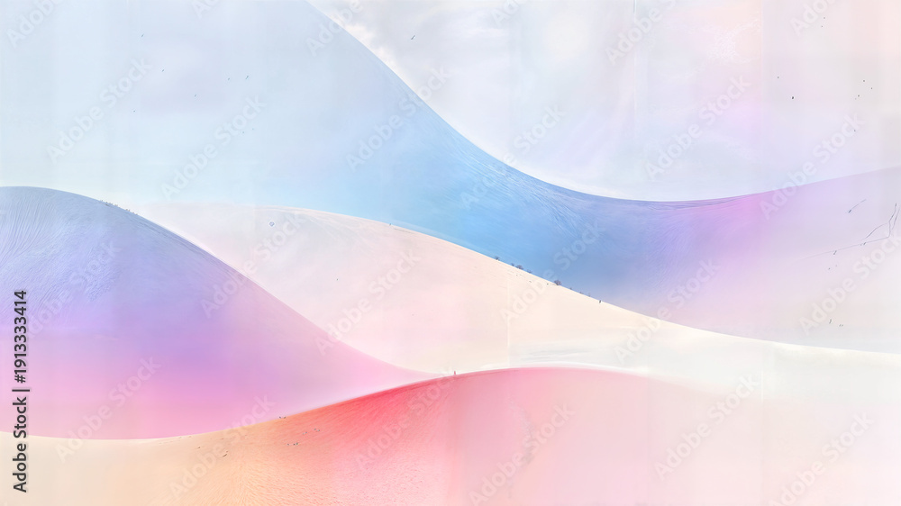 Obraz premium Soft pastel abstract flow with smooth curves and gentle gradients calm modern background