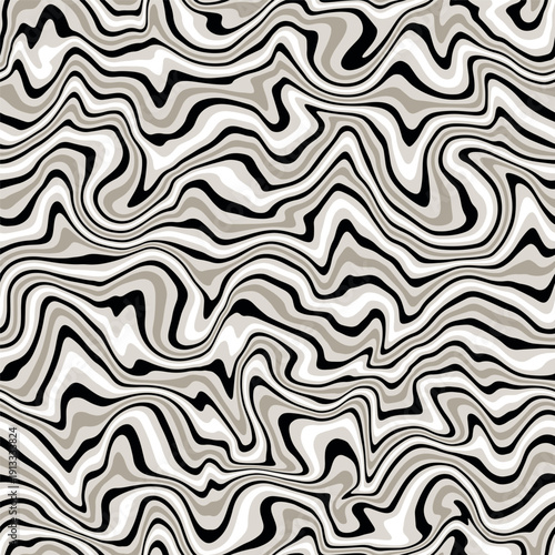 Vector seamless pattern. Abstract grunge texture with fluid stains. Creative background with beige blots. Decorative design with stone wavy stains. Can be used as swatch in Illustrator.