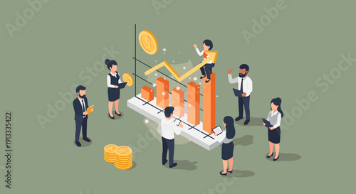 A joyful group of professionals celebrating success, perfect for motivational content in marketing materials.