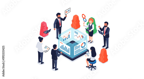 A joyful group of professionals celebrating success, perfect for motivational content in marketing materials.