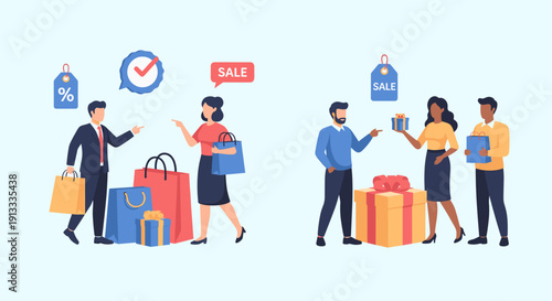 A professional carrying a shopping bag, symbolizing work-life balance and consumerism. Ideal for marketing materials.