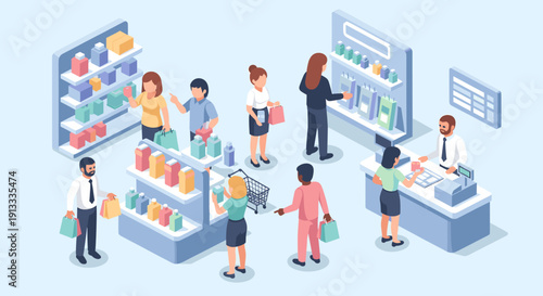 A professional man carrying shopping bags, evoking a sense of balance between work and personal life, ideal for lifestyle marketing.