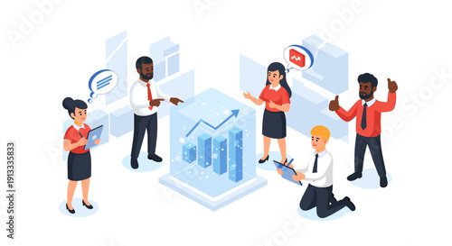 A confident professional woman stands with arms crossed, exuding authority and focus, perfect for business presentations.