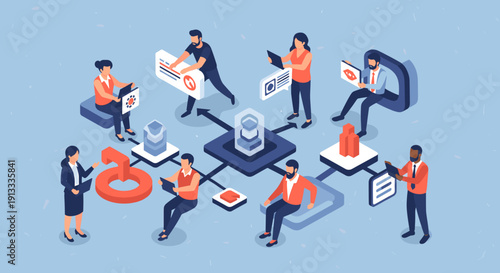 A confident professional woman in a suit, ideal for business presentations and corporate branding.