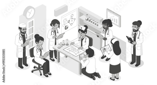 A minimalist illustration evokes professionalism and research, ideal for educational content or science-related marketing.