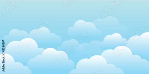 Blue sky and white clouds stock photo