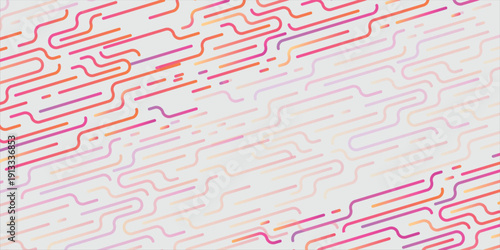 Modern Abstract Gradient Line Background with Dynamic Curved Shapes