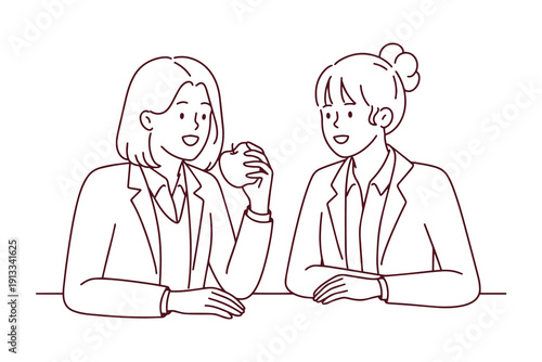 Two girls sitting together at school, chatting happily while one enjoys a healthy apple snack. Positive friendship interaction and focus on nutrition during school breaks.