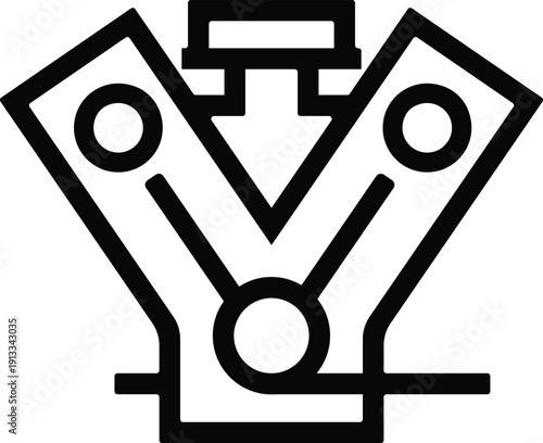 Automobile Icon Set Modern Car Line Icons Collection for UI App, We,b and Automotive Branding