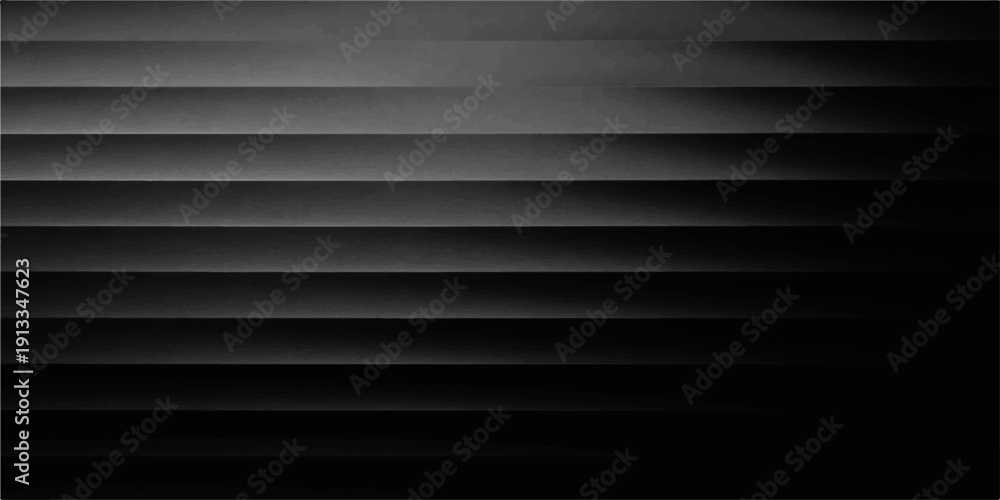 Obraz premium Abstract dark blue and black and white corrugated metal wall texture with horizontal steel lines and a striped metallic shutter pattern