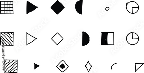 vector illustration of a set of buttons