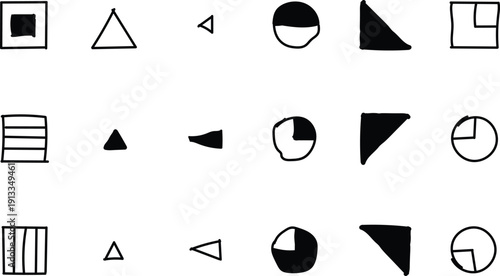 black and white icons