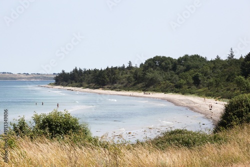 Coastal landscape on the island of Tuno in Denmark