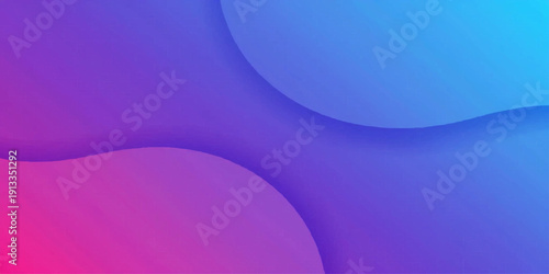 Abstract blue wave background with smooth light curves and gradient motion design