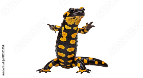 Foto salamander isolated on white, png