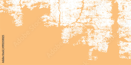 abstract orange and white distressed texture background with grungy weathered paint effects and high contrast shapes