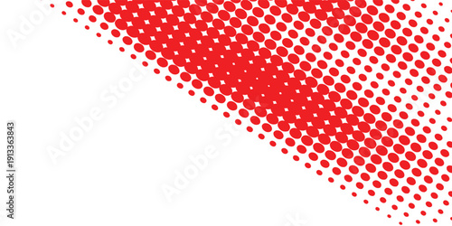 Halftone dot pattern flyer template - vector brochure background graphic design with red vector illustration eps 10