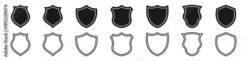 Shield icon set. Protection icon vector. Security vector icon