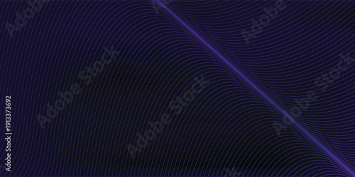 Abstract background with waves for banners. Medium banner size. Vector background with stripes. Elements for design isolated on a nice blue color.