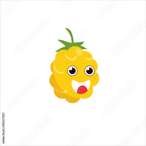 Summer fruits and berries set in flat line art style. Vector sticker collection for prints, posters and design.