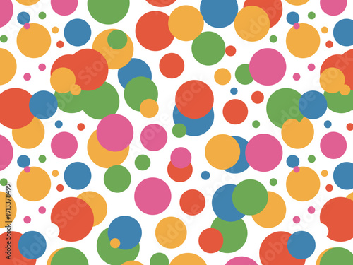 Colorful Polka Dot Pattern Background Design