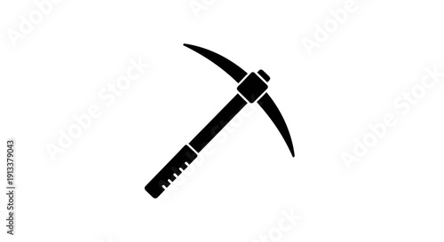 Pickaxe Tool Mining Equipment Icon.