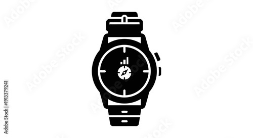 Smartwatch with Modern Design and Fitness Tracking.