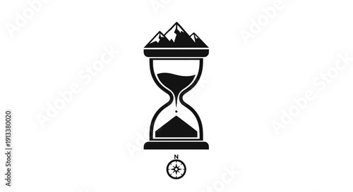 Hourglass with Mountain Sand and Pendulum.