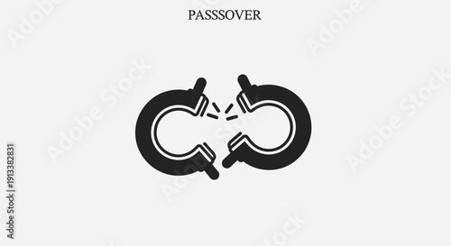 Black Bicycle Chainrings Interlocking Gears Cycling.