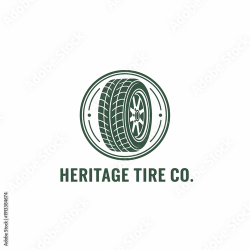 Heritage Tire Co Automotive Service Emblem