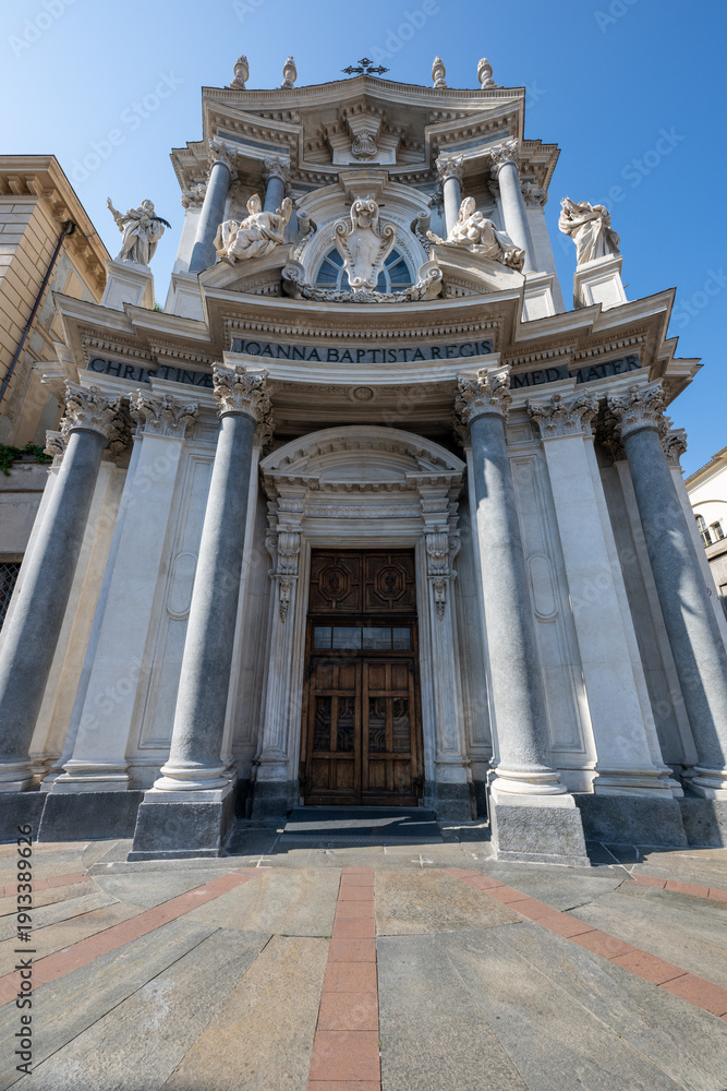 Obraz premium Chiesa di Santa Cristina Baroque facade - Turin, Italy