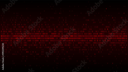 Digital Horizon - Centralized Crimson Binary Pulse and Cyberpunk Data Breach Stream
