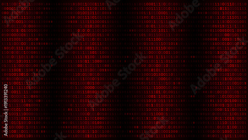 Digital Gridlock - Crimson Binary Array and Cyberpunk Network Integrity Patterns