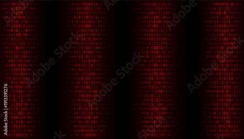 Digital Gridlock - Crimson Binary Array and Cyberpunk Network Integrity Patterns