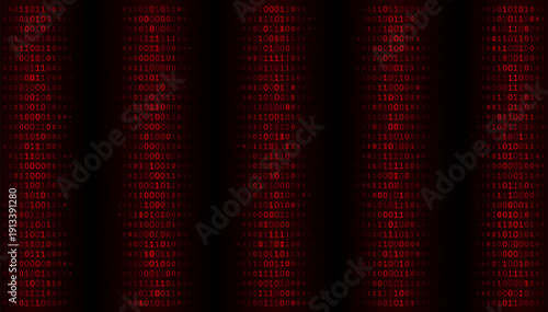 Digital Gridlock - Crimson Binary Array and Cyberpunk Network Integrity Patterns