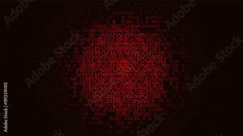 Binary Singularity - Radial Crimson Code Infiltration in Cyberpunk Void
