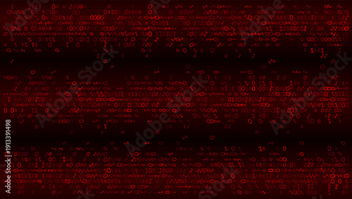 Digital Horizon - Horizontal Binary Stream Layers in Cyberpunk Red