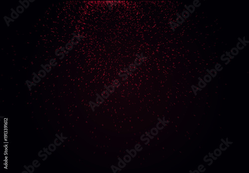 Crimson Binary Dome - Cyberpunk Surveillance Sphere and Atmospheric Data Fragmentation