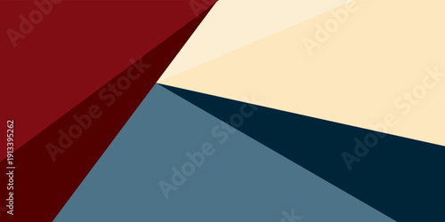 Futuristic abstract red and blue. Triangle on bright color geometric design. Modern overlap papercut background vector illustration. Eps10 vector