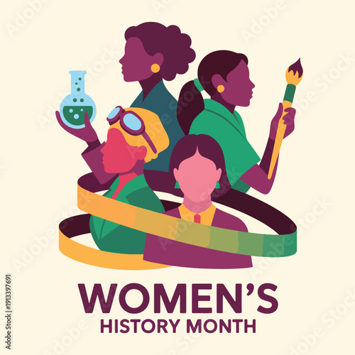 Diverse women in science and education celebrate women's history month diversity