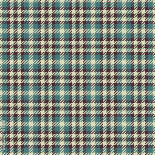 Vintage plaid pattern built for craft labels. Retro tartan textures add character to handmade goods. Vector clarity ensures detail.