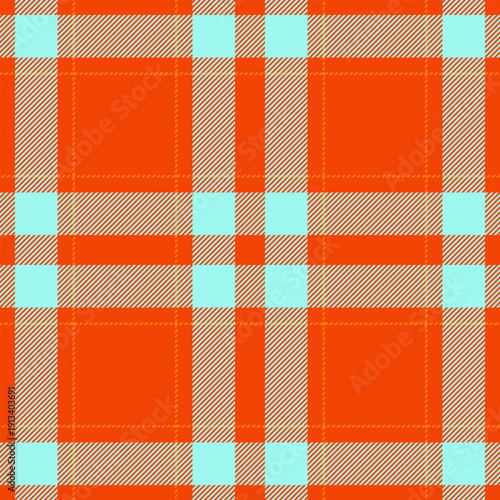 Shirt seamless vector plaid, factory background fabric check. Multicultural textile pattern texture tartan in bright and teal colors.