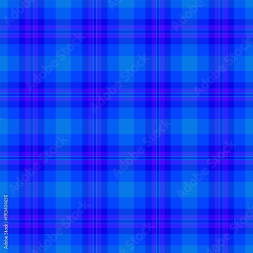 Aesthetic fabric seamless textile, goose vector plaid texture. Mens shirt background pattern check tartan in bright and indigo colors.