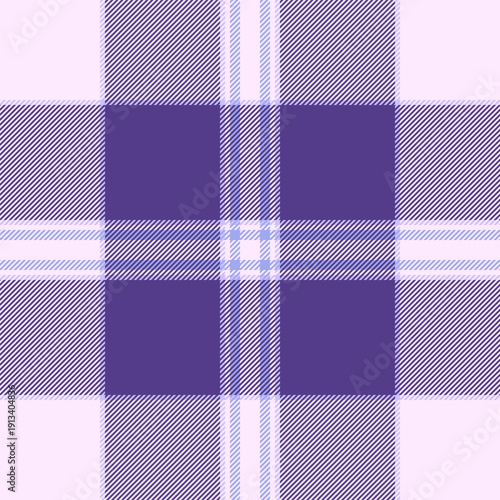 Path vector plaid tartan, graceful fabric texture seamless. Fit pattern check textile background in white and indigo colors.