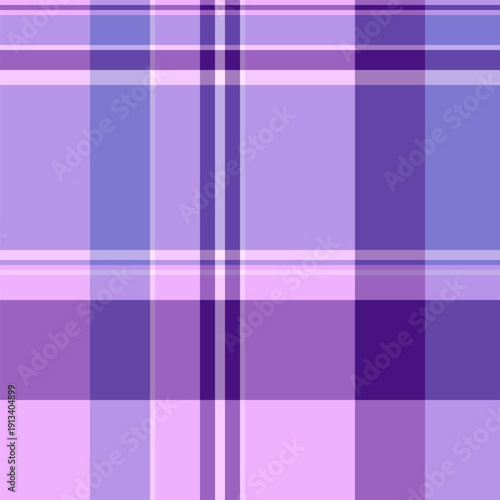 Network textile plaid background, design tartan check pattern. Mosaic seamless texture vector fabric in violet and light colors.